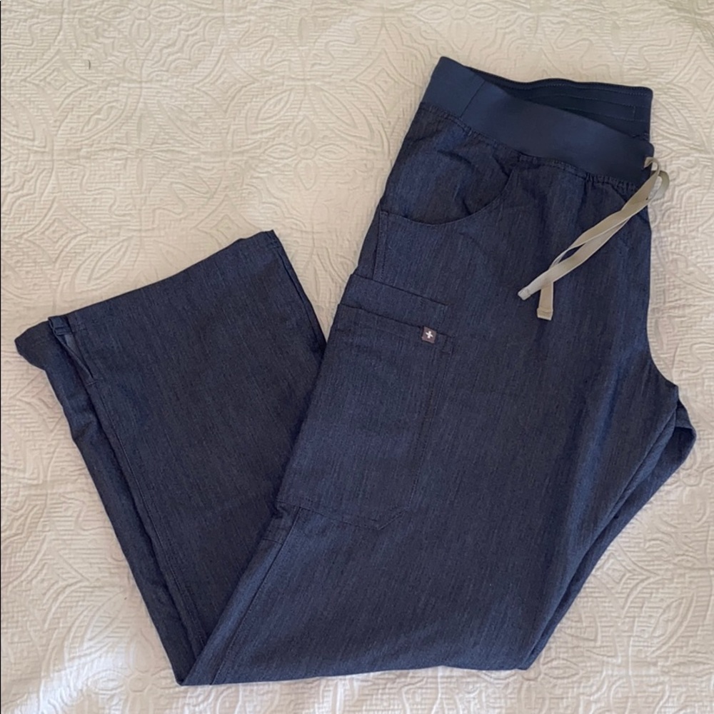 FIGS Kade Cargo Pant - Heather Denim